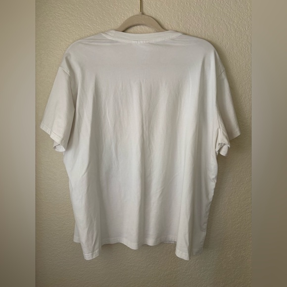 Queen Of Sparkles Boot Sequin Fringe Short Sleeve TShirt in Blue & White Size XL - Picture 4 of 5